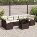 Tuin Sofa Set 8 st Bruin Poly Rattan