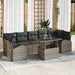 Tuin Sofa Set 8 st Grijs Poly Rattan