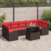 Tuin Sofa Set 8 st Bruin Poly Rattan