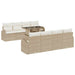 Tuin Sofa Set 9 st Beige Poly Rattan