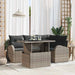 Tuin Sofa Set 5 st 4-Aantal zitplaatsen Grijs Poly riet