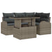 Tuin Sofa Set 5 st 4-Aantal zitplaatsen Grijs Poly riet