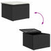 Tuin Sofa Set 6 st Zwart en Crème poly rattan