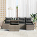 Tuin Sofa Set 6 st Grijs poly rattan