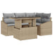 Tuin Sofa Set 5 st Beige en Licht Grijs