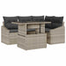 Tuin Sofa Set 5 st Licht Grijs en Donker Grijs