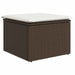 Tuin Sofa Set 7 st Bruin en Crème
