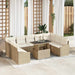 Tuin Sofa Set 10 st Beige en Crème