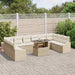 Tuin Sofa Set 11 st Beige en Crème
