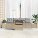 Tuin Sofa Set 5 st Beige en Licht Grijs