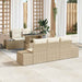 Tuin Sofa Set 6 st Beige en Crème
