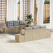 Tuin Sofa Set 7 st Beige en Licht Grijs