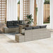 Tuin Sofa Set 7 st Licht Grijs en Donker Grijs