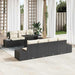 Tuin Sofa Set 8 st Zwart en Crème