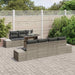 Tuin Sofa Set 8 st Grijs Poly Rattan en Poedergecoat Staal
