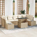 Tuin Sofa Set 8 st Beige en Crème