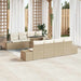 Tuin Sofa Set 9 st Beige en Crème
