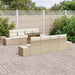 Tuin Sofa Set 9 st Beige en Crème