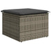 Tuin Sofa Set 6 st Grijs Poly riet