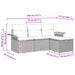 Tuin Sofa Set 4 st Grijs poly rattan