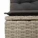 Tuinbankenset 7 st Lichtgrijs poly rattan