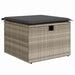Tuinbankenset 7 st Lichtgrijs poly rattan