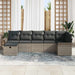 Tuin Sofa Set 7 st Grijs poly rattan
