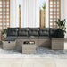 Tuin Sofa Set 8 st Grijs poly rattan