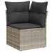 Tuin Sofa Set 8 st Lichtgrijs poly rattan