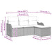Tuinbankenset met kussen 4 pcs Beige en Licht Grijs poly rattan
