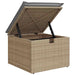 Tuin Sofa Set met kussen 5 pcs beige en lichtgrijs Poly riet
