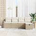 Tuin Sofa Set 5 st 4-Aantal zitplaatsen Beige en Crème
