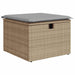 Tuin Sofa Set met kussen 6 pcs beige en lichtgrijs Poly riet