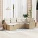 Tuin Sofa Set 6 st 6-Aantal zitplaatsen Beige en Crème