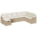 Bankstel 8 st 8-Aantal zitplaatsen Beige en Crème poly rattan