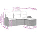 Bankstel 4 st 4-Aantal zitplaatsen Bruin en Rood poly rattan