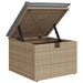 Bankstel met kussen 5 pcs Beige en Licht Grijs poly rattan
