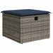 Bankstel 7 st 7-Aantal zitplaatsen Grijs en Marineblauw