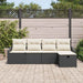 Bankstel 6 st poly rattan