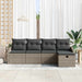 Bankstel 6 st poly rattan