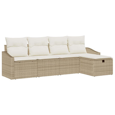 Bankstel met kussen 6 pcs poly rattan