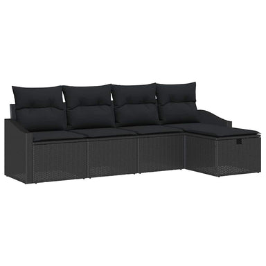 Bankstel 6 st poly rattan