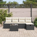 Bankstel 5 st poly rattan