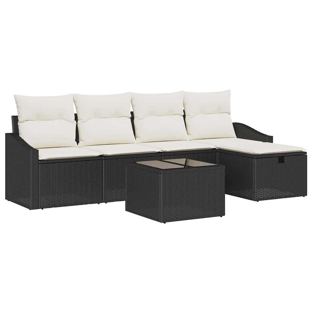 Bankstel 5 st poly rattan