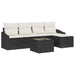 Bankstel 5 st poly rattan