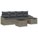 Bankstel 5 st poly rattan