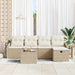 Bankstel met kussen 5 pcs poly rattan