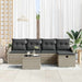 Bankstel 6 st poly rattan