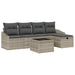 Bankstel 6 st poly rattan