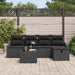 Bankstel 6 st poly rattan
